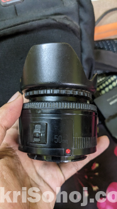 Canon 700D with 50mm prime lens